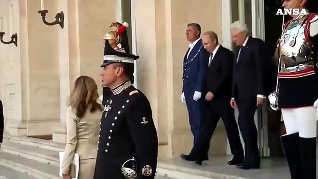 Roma, Putin ricevuto da Mattarella