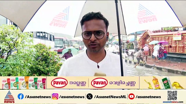 തിരുവനന്തപുരത്ത് കനത്ത മഴ; വെള്ളക്കെട്ടിലായി തലസ്ഥാനം