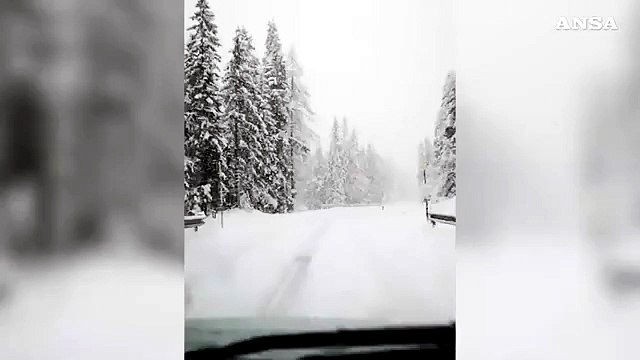 Neve, prime precipitazioni a Falcade e Selva di Cadore