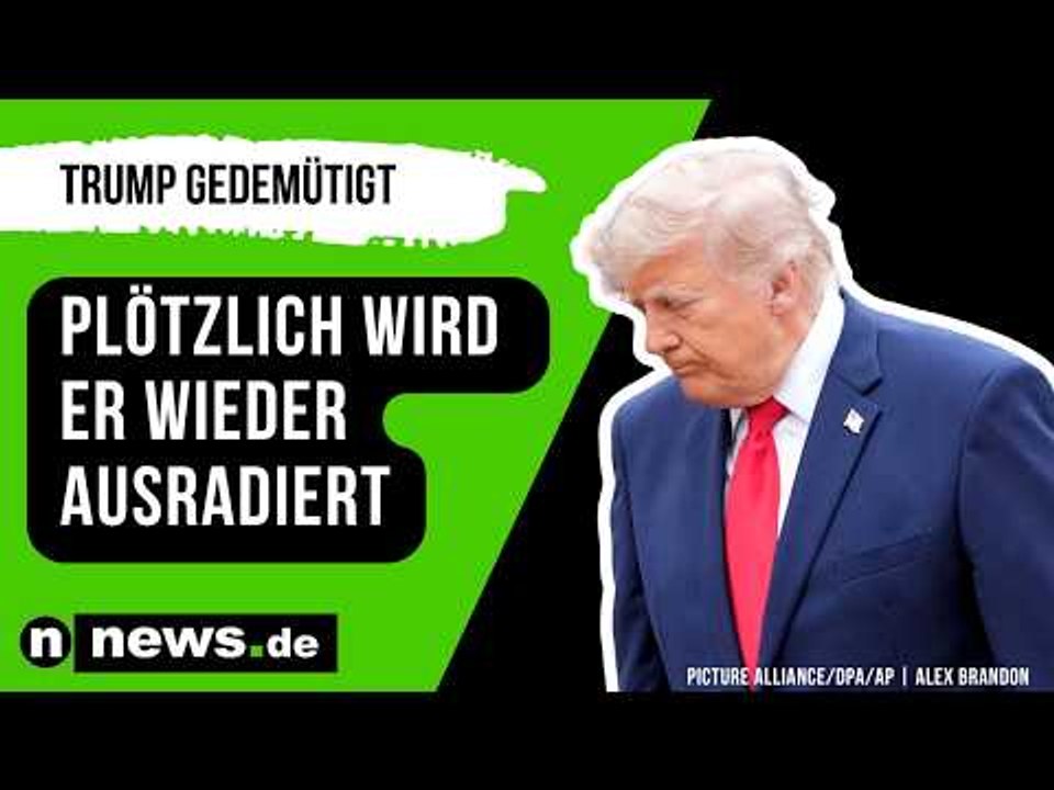 Donald Trump: US-Präsident öffentlich gedemütigt - plötzlich wird er wieder ausradiert