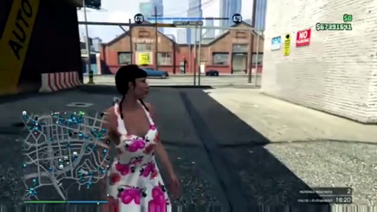 Le monde online gta 5  mes garages avec mon personnage femme françoise fait le 17/04/2016