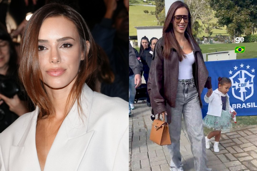 Bruna Biancardi llega en helicóptero junto a sus hijas para apoyar a Neymar con Brasil