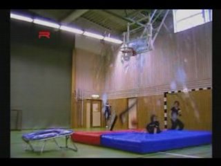 Regis fait un dunk au SlamBall 2