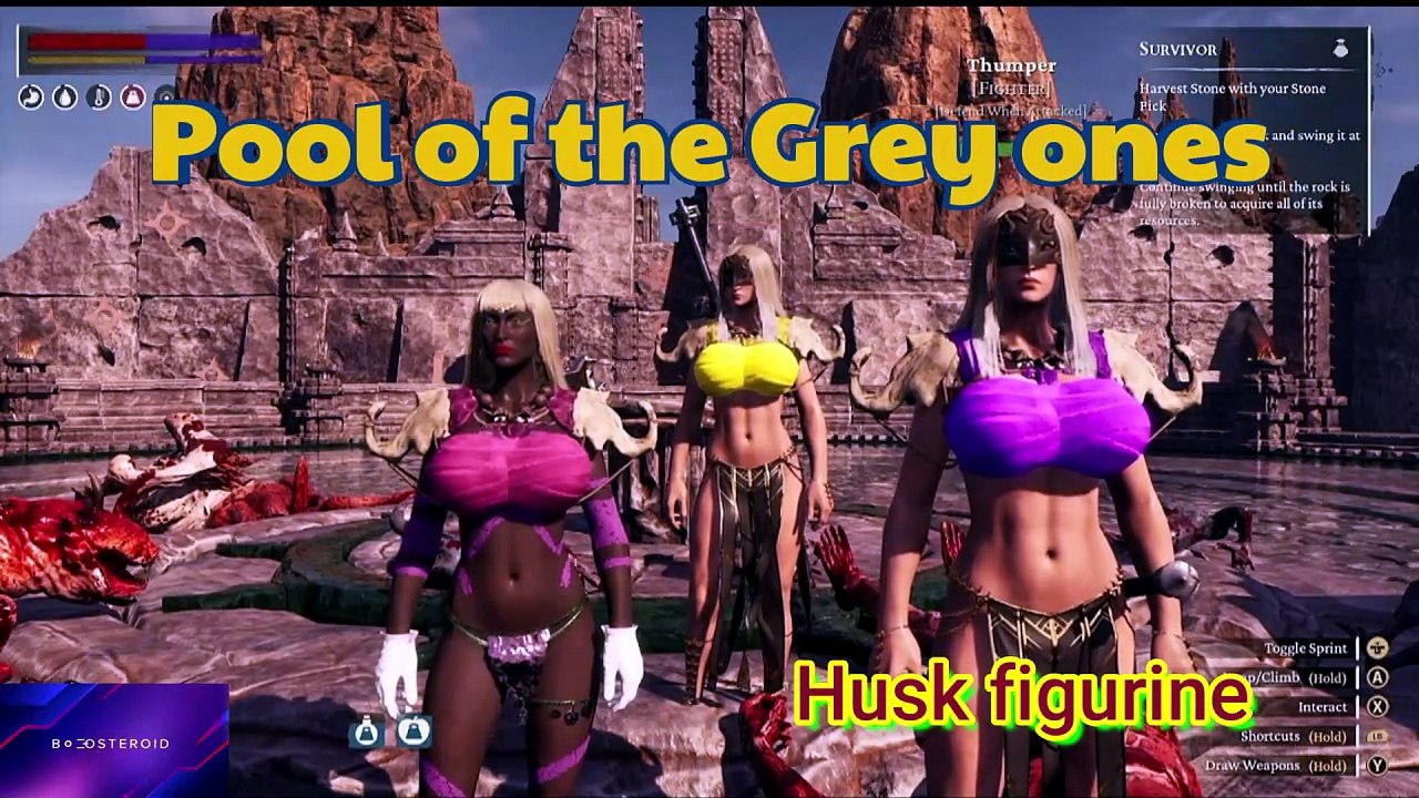 Conan Exiles the pools of the grey ones Isle of Siptah Husk Figurine