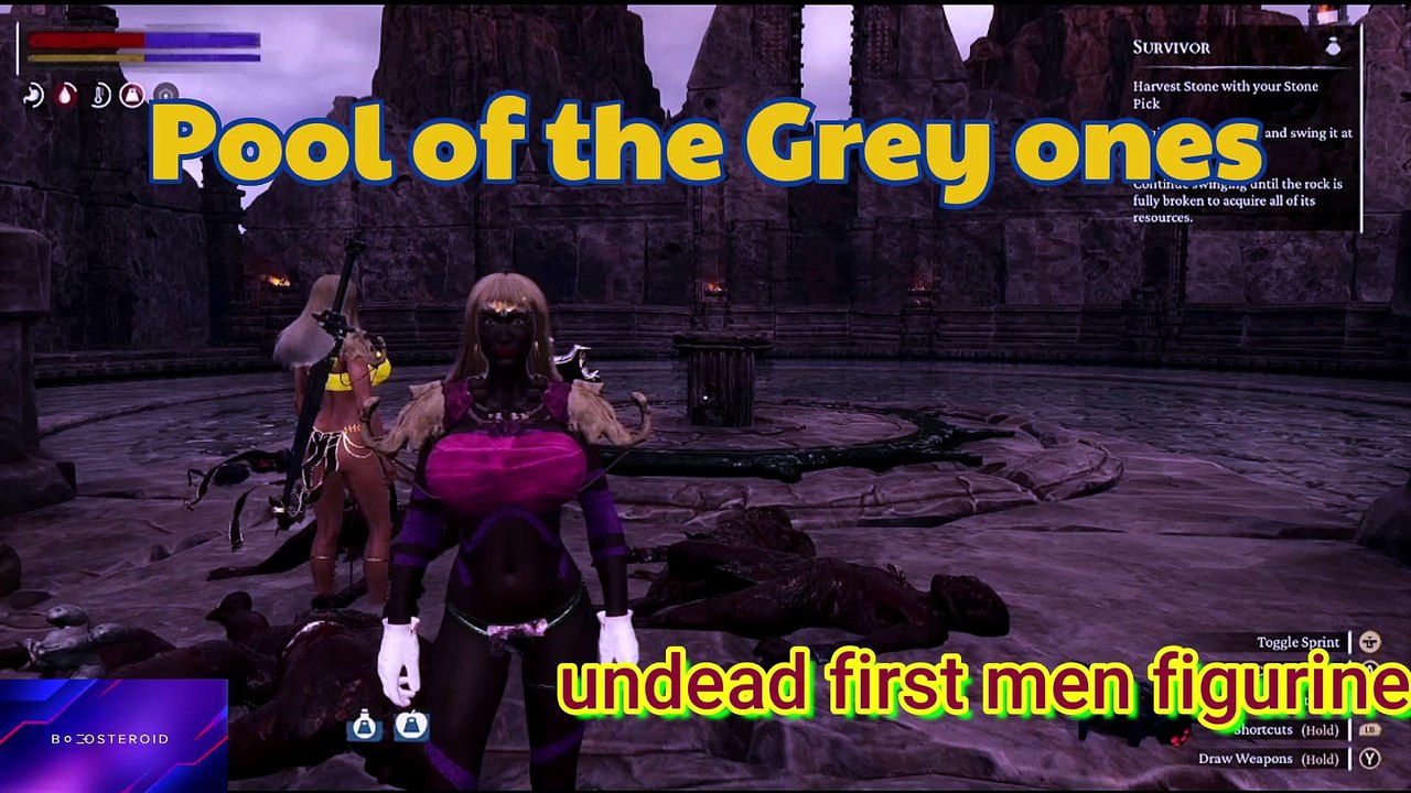 Conan Exiles the pools of the grey ones Isle of Siptah TUndead first men Figurine
