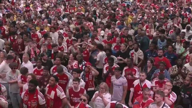 La reacción de los fans del Arsenal a la agónica tanda de penaltis de la final de la Champions contra el PSG