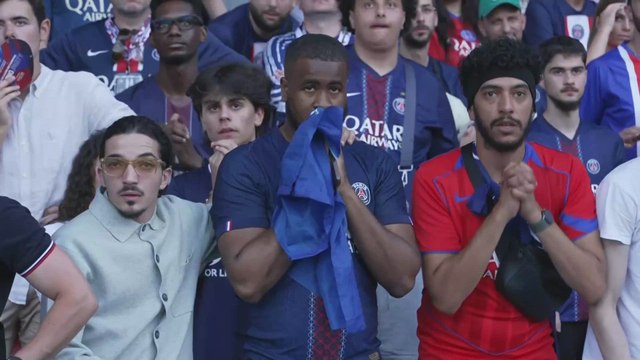 La reacción de los fans del PSG a la agónica tanda de penaltis de la final de la Champions contra el PSG