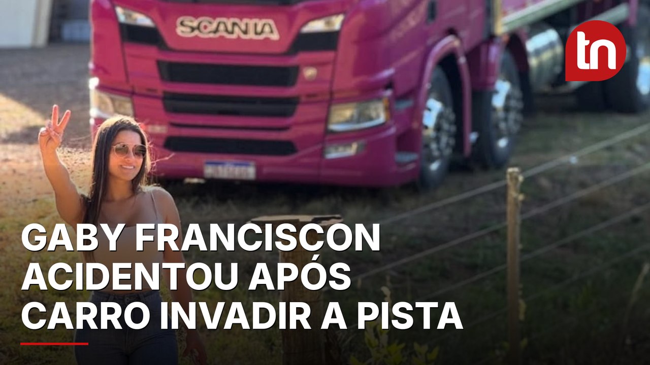 Influenciadora caminhoneira sofre acidente e tomba carreta na BR-116 em SC