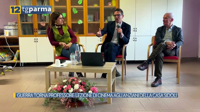 GUERRA TORNA PROFESSORE: LEZIONE DI CINEMA AGLI ANZIANI DELLA CASA SIDOLI | GUERRA TORNA PROFESSORE: LEZIONE DI CINEMA AGLI ANZIANI DELLA CASA SIDOLI