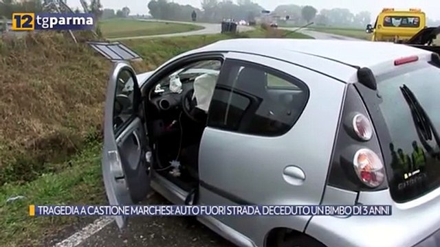TRAGEDIA A CASTIONE MARCHESI: AUTO FUORI STRADA, DECEDUTO UN BIMBO DI 3 ANNI