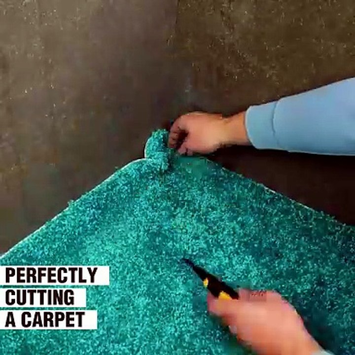 A perfectly fitting carpet in seconds!