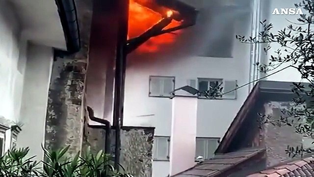 Incendio in centro storico a Bolzano