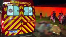 Acidente entre motos deixa dois feridos na Vila Tolentino