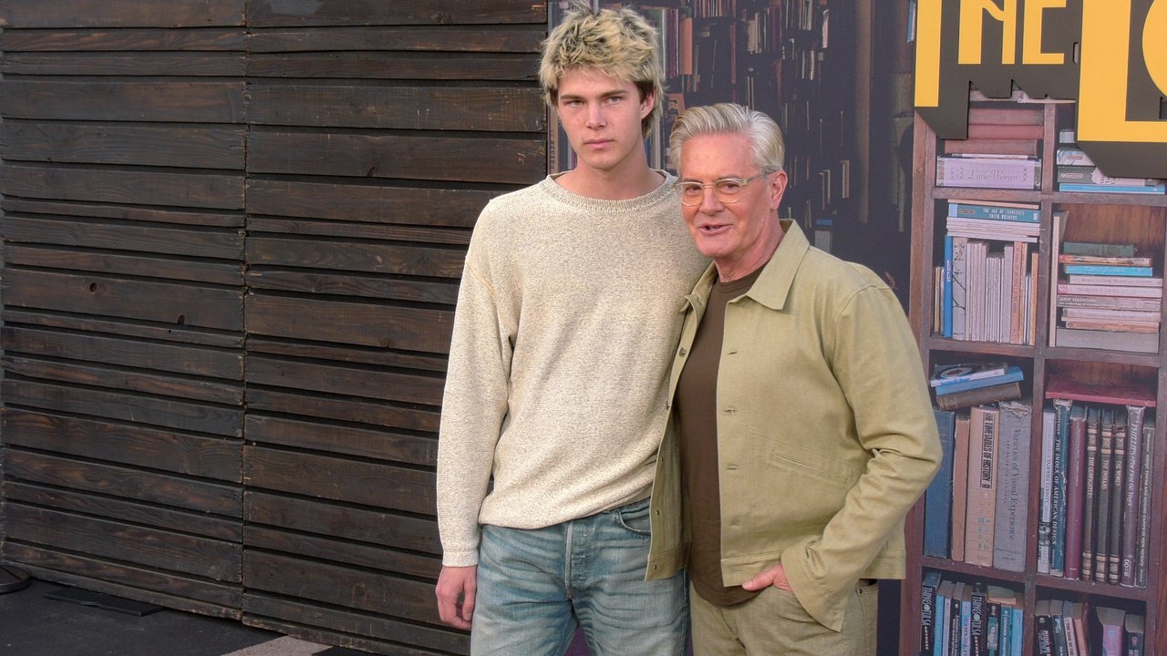 Kyle MacLachlan and his son, Callum Lyon MacLachlan, attend the FYC red carpet for FX's "The Lowdown"