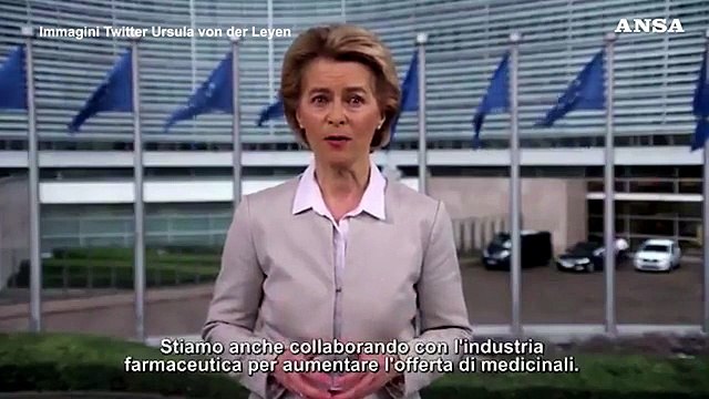 Coronavirus, videomessaggio Von der Leyen: Siamo tutti italiani