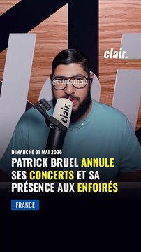 Patrick Bruel annule ses concerts et sa présence aux Enfoirés. #patrickbruel #bruel #france