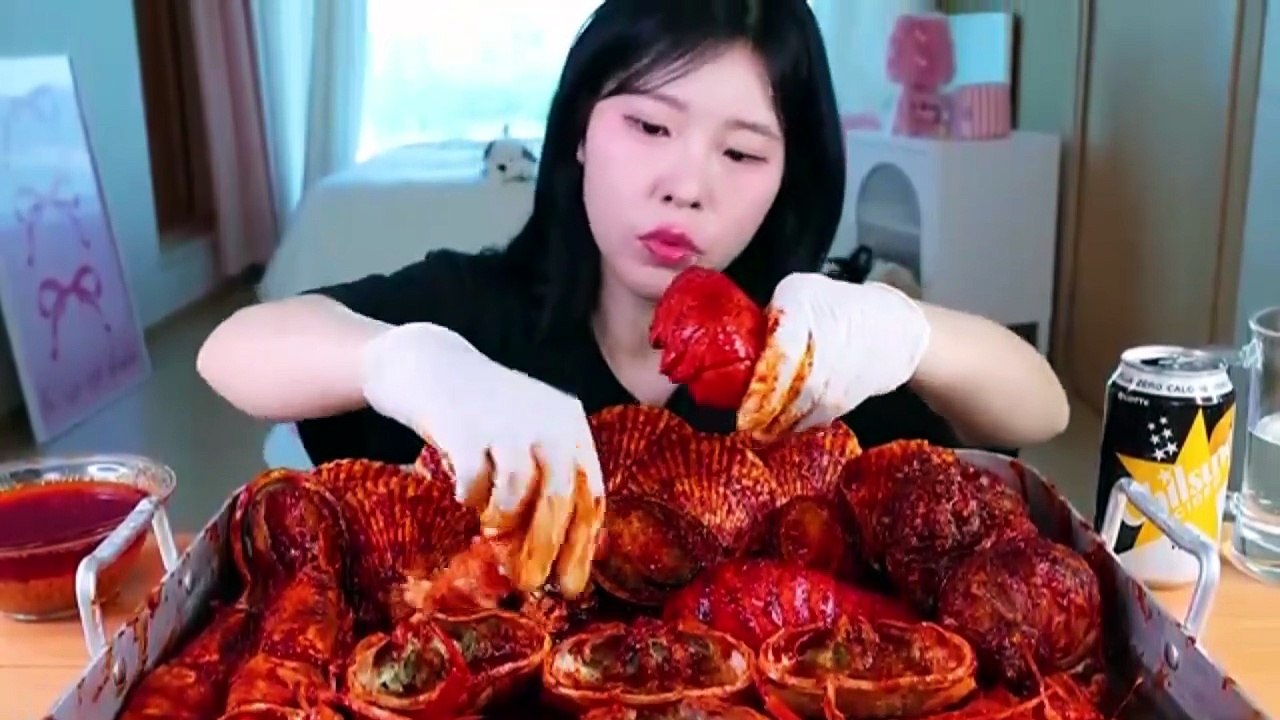 ASMR MUKBANG | Spicy Seafood Boil (Lobster Tail, Snow Crab, King Tiger Shrimp, Abalone, Scallops)
