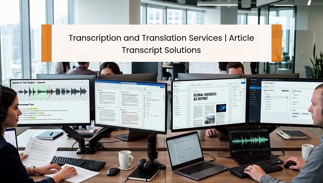 Transcription and Translation Services | Article Transcript Solutions