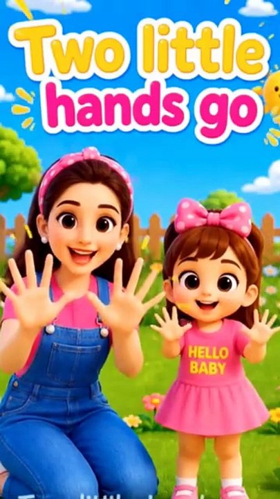 Two Little Hands Go Clap Clap Clap 👏 | Action Song for Kids | Nursery Rhymes & Kids Songs #reels