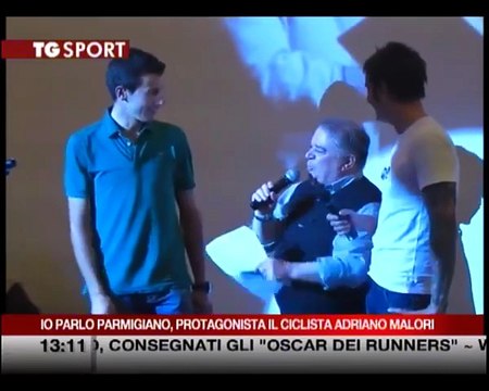Io parlo parmigiano: protagonista il ciclista Malori