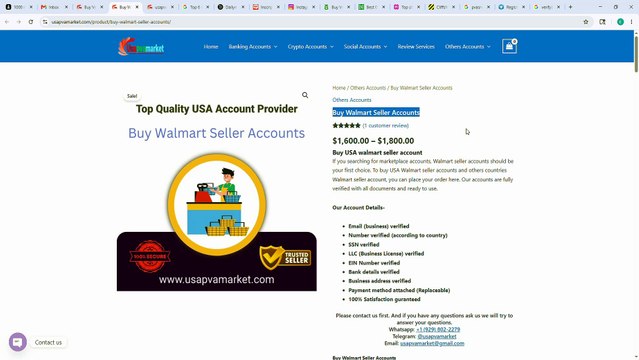 Top 6 Place To B-u-y+ Walmart Seller Accounts (Unlocking Hassle-Free Global Transactions)