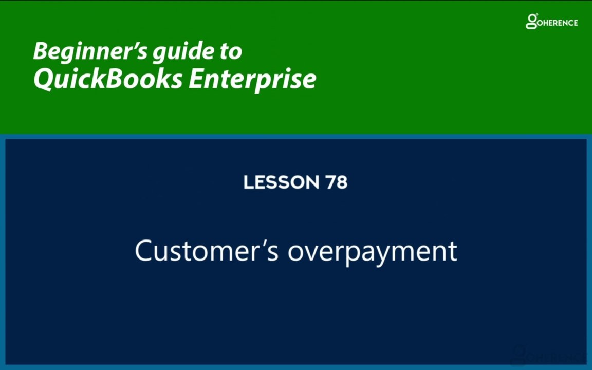 78 - Customer's Overpayment