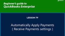 79 - Automatically Apply Payments ( Receive Payments settings )