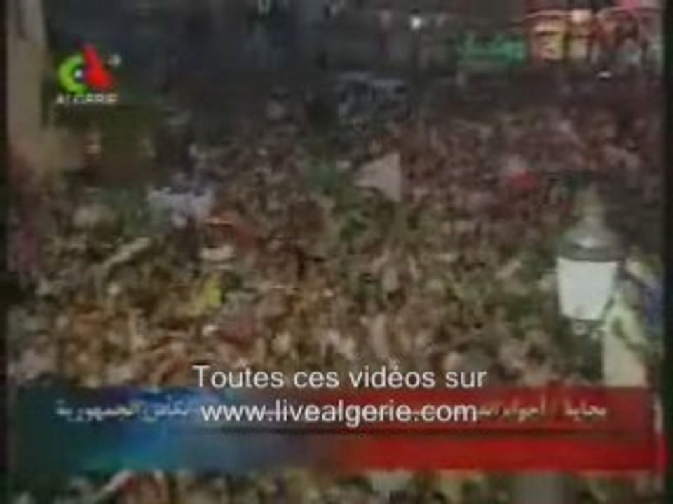 Béjaia en féte apres la coupe d'algerie gagné par la jsmb