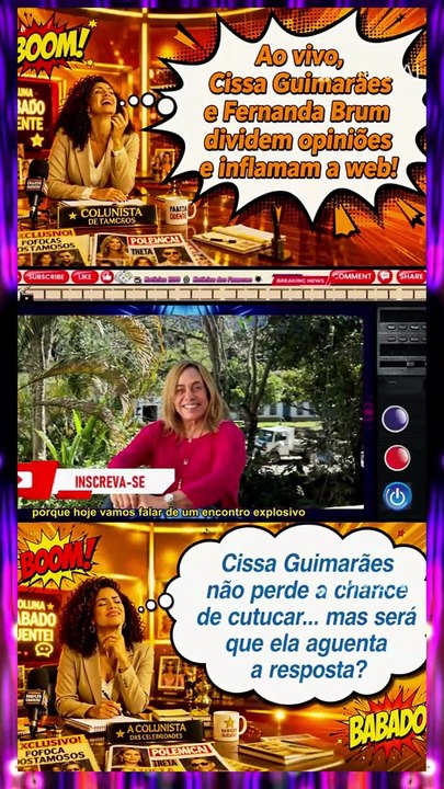 _#FernandaBrum abençoa, #CissaGuimarães rebate com Buda indiretas ao vivo que estão dando o que falar! Quem tá certo🙏⚔️