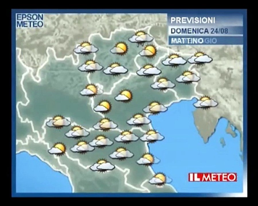 Previsioni meteo 24 agosto 2014