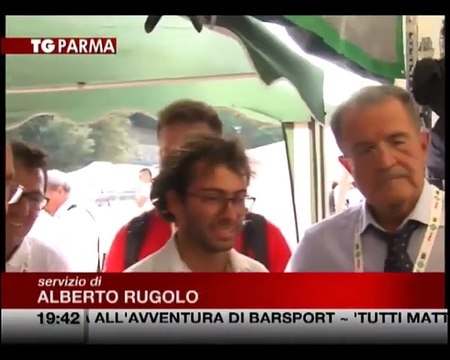 Romano Prodi a Varano in visita alla Dallara