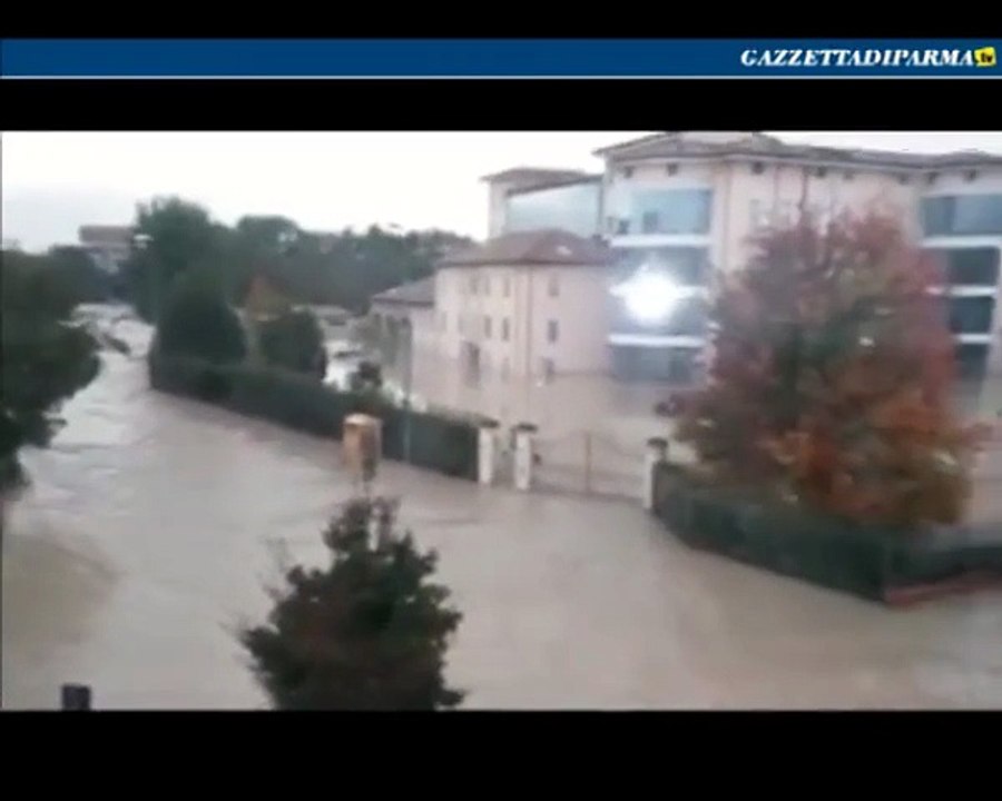 Le strade completamente invase dall'acqua