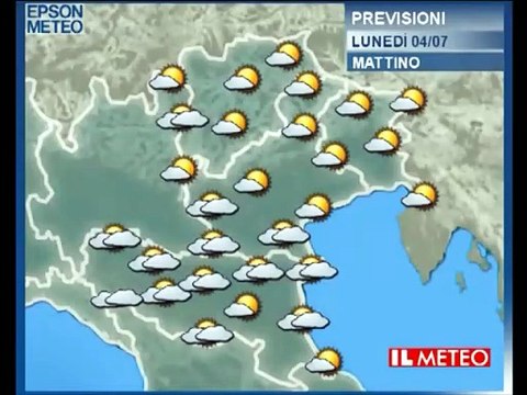 Previsioni meteo lunedì 4 luglio