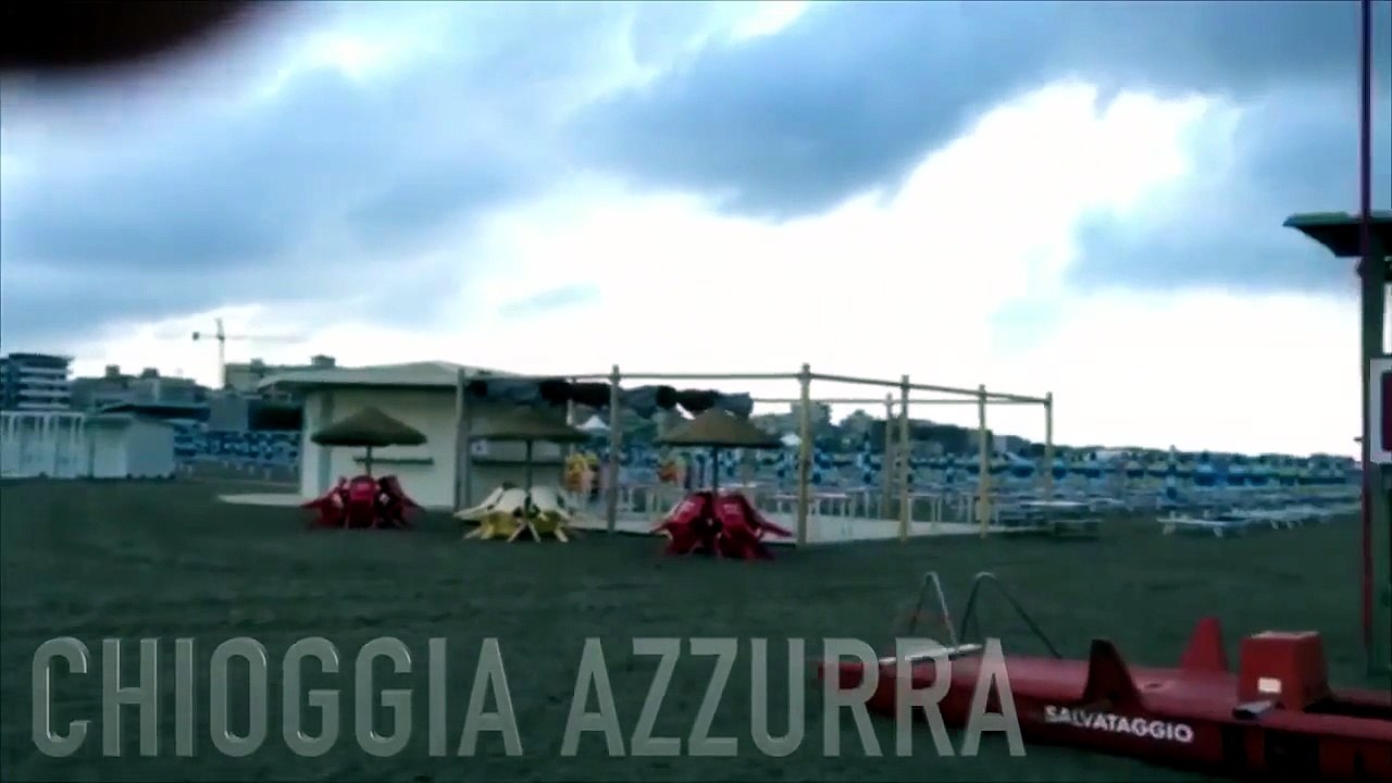 Tromba d'aria in mare a Chioggia