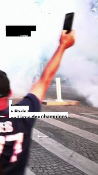 Les rassemblements à Paris après la victoire du PSG en Ligue des champions