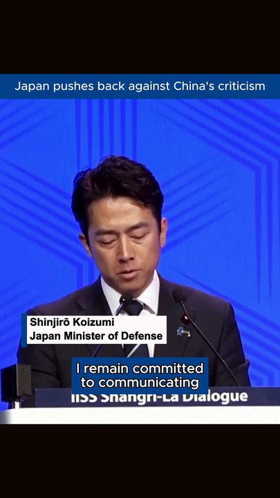 Japan Defense Minister Rejects China's "New Militarism" Claims