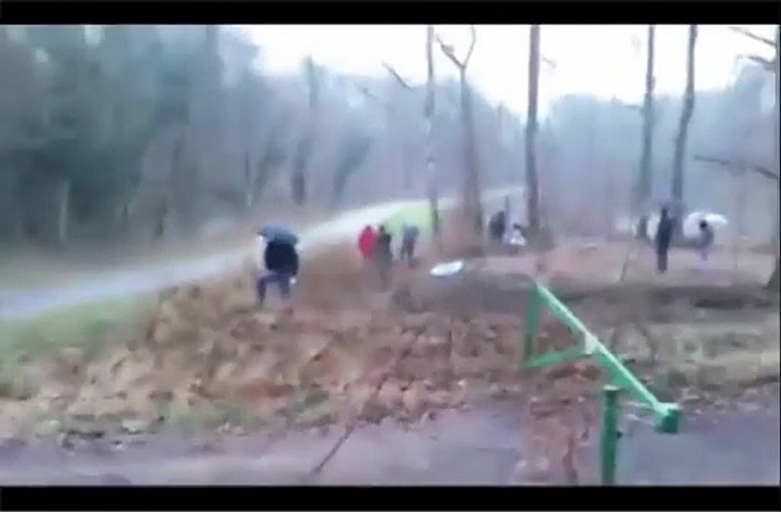 Spettatori salvi per miracolo