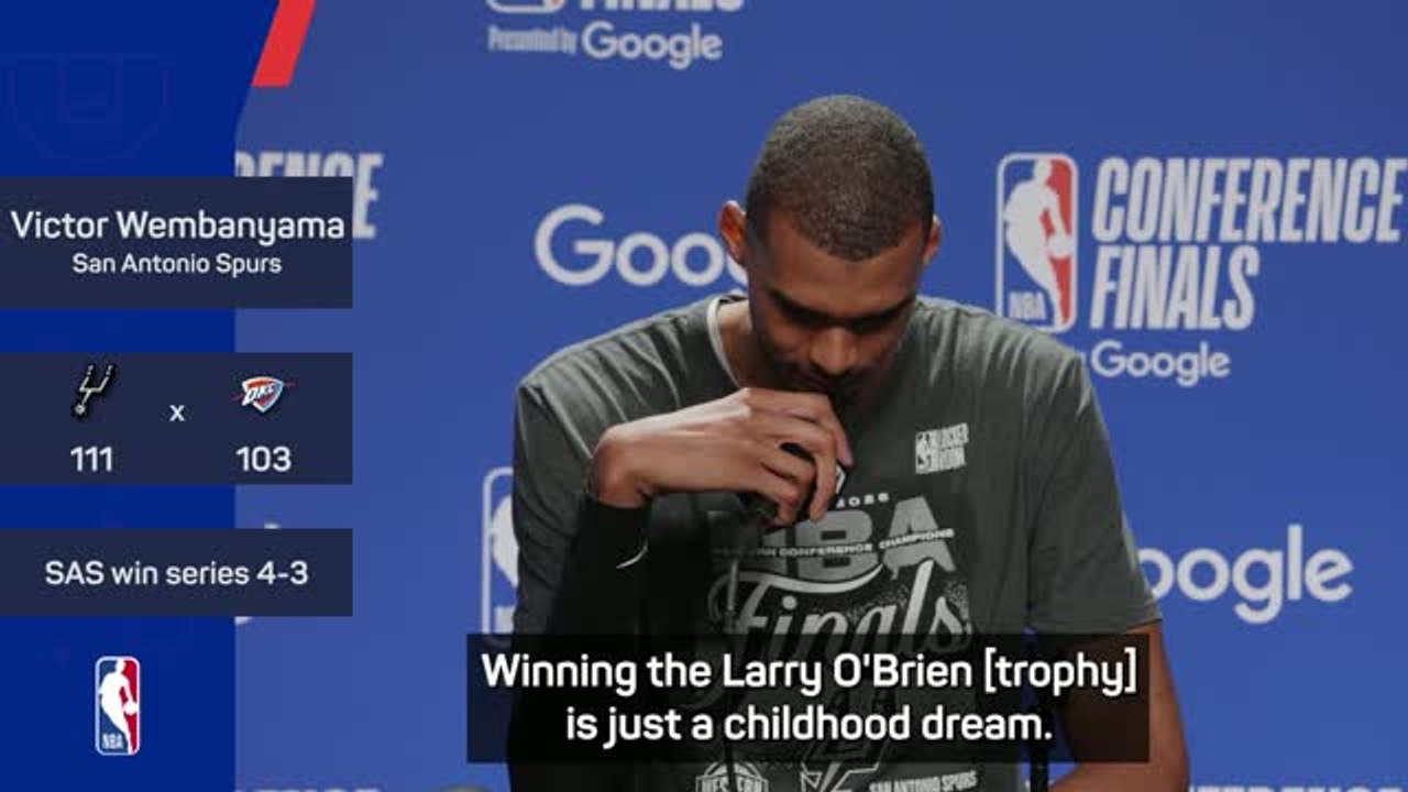Wemby speechless after Spurs reach NBA Finals
