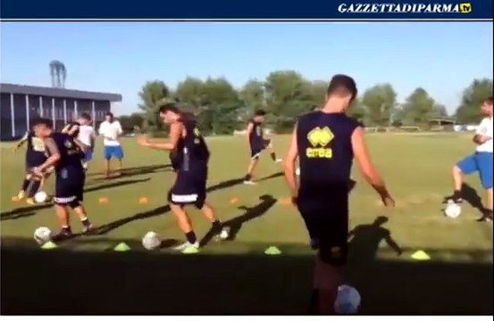 Il primo allenamento del Parma Calcio 1913