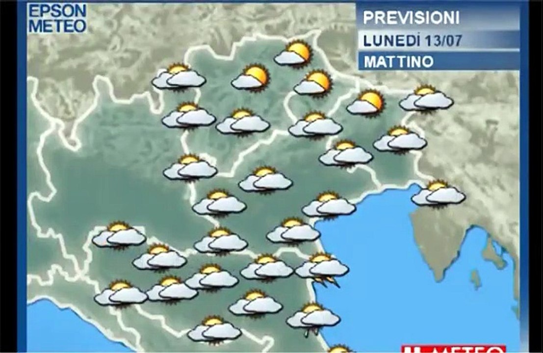 Previsioni meteo 13 luglio Tv Parma