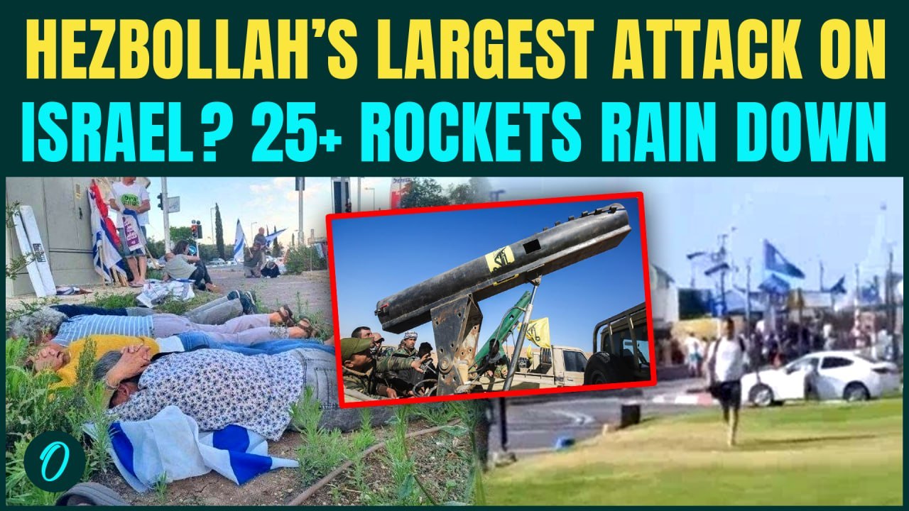Hezbollah POUNDS Israel With 25+ Rockets Within Hours | Israelis RUN FOR COVER as 130 Sirens Blaze