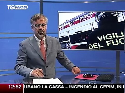 Incendio al Cepim: alta colonna di fumo