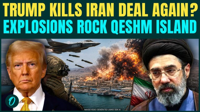 U.S BOMBS Iran’s Qeshm Island? Explosions Rocks Qeshm, Bandar Abbas After 5 US Troops KILLED By Iran
