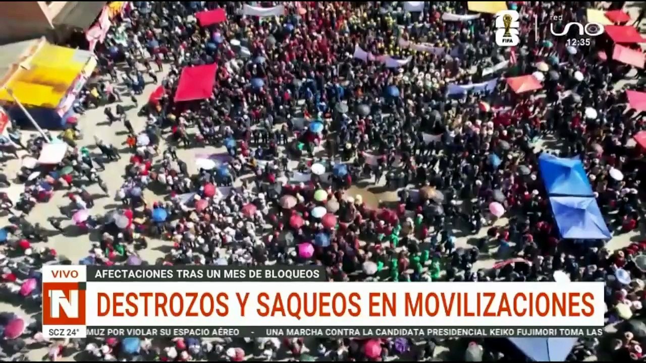 La Paz colapsada