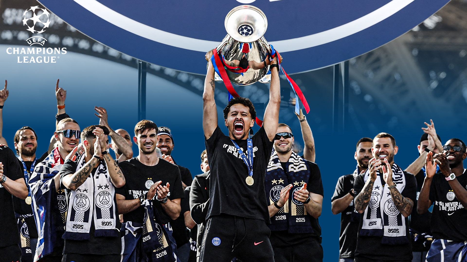 Ligue des Champions : Les meilleurs moment de la parade du PSG aux Champs-de-Mars