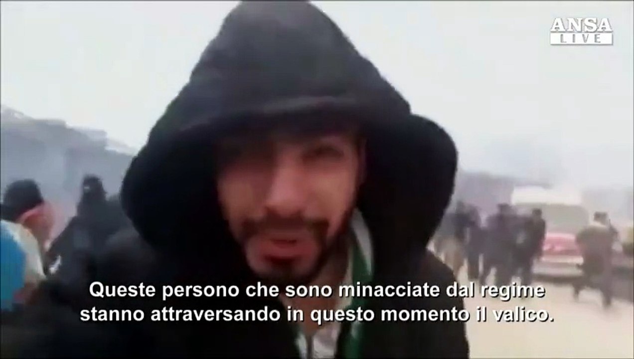 Il panico di chi fugge da Aleppo