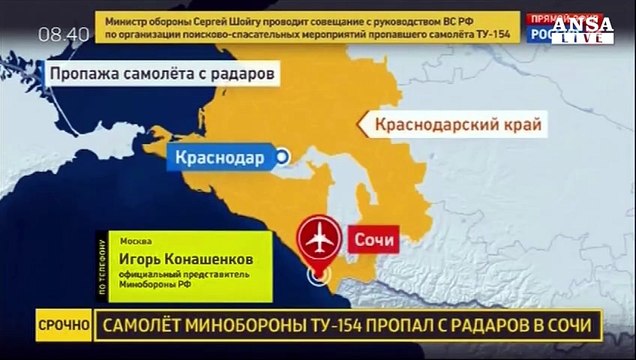 Aereo precipitato in Russia: non è stato un attentato