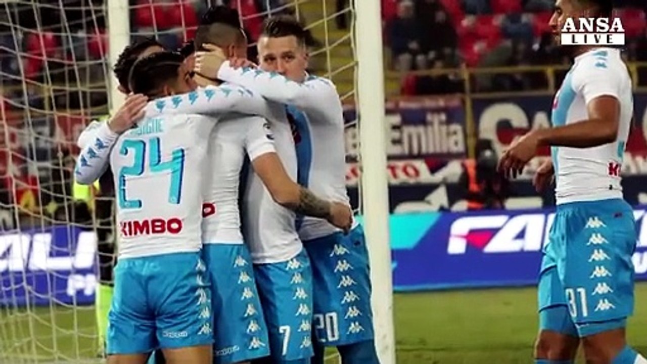 Il Napoli surclassa il Bologna 7-1