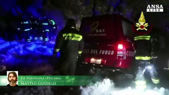 Hotel Rigopiano: salvate 6 persone, fra loro due bambini. C'è speranza di trovare altri sopravvissuti
