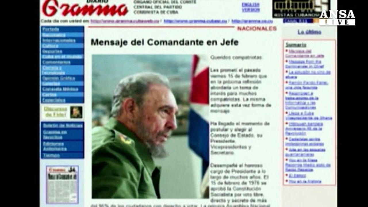 'Fidel e' Fidel', quando Raul Castro assunse il potere